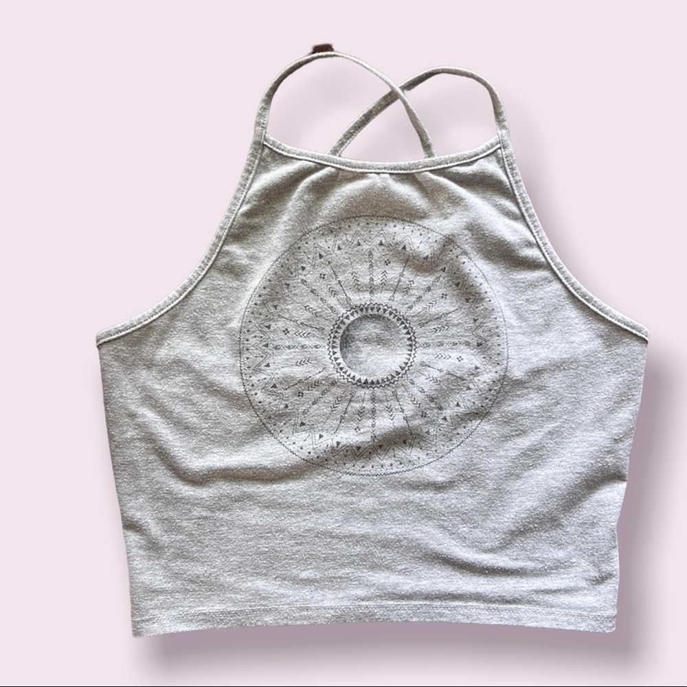 LA Hearts Graphic Crop Top